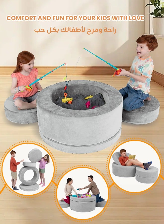 Aurlar Soft Play Couch for Toddlers – Montessori Foam Climbing Activity Center, Indoor Playground Sofa for Kids, Educational and Safe - Image 1